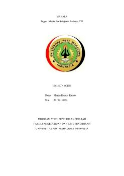 MAKALA PRASEJARAH INDONESIA