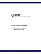 IUHS Student Finance Handbook