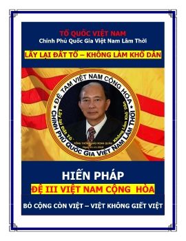  HIẾN PHÁP ĐỆ TAM VNCH