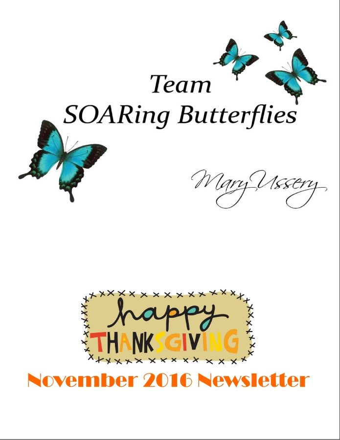 November 2016 SOARing Butterflies News