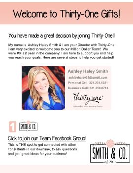 Ashley Haley Smith Welcome to Thirty One 