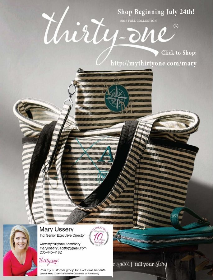 Mary Ussery 2017 Fall Thirty-One Catalog!