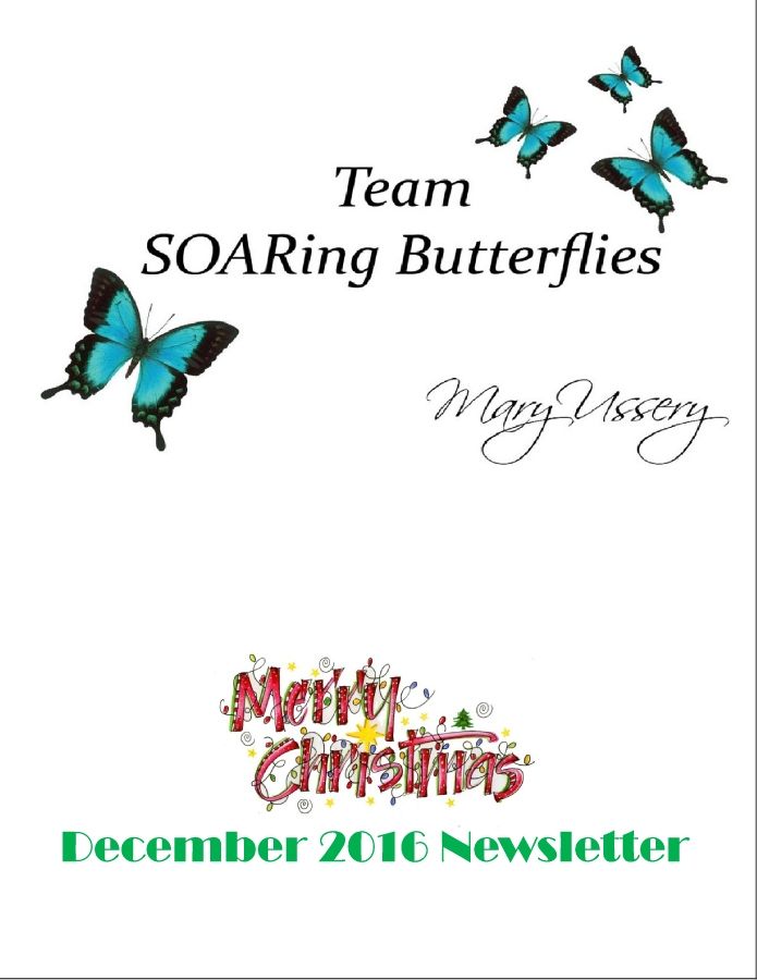 December 2016 Team Ussery SOARing Butterflies News