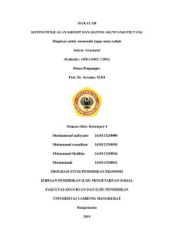 MAKALAH SISTEM AKUNTANSI KELOMPOK 5