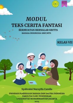 E-Modul Teks Cerita Fantasi Bermuatan Bernalar Kritis Berbasis Flipbook