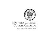 MaitripaCollegeCourseCatalog2015