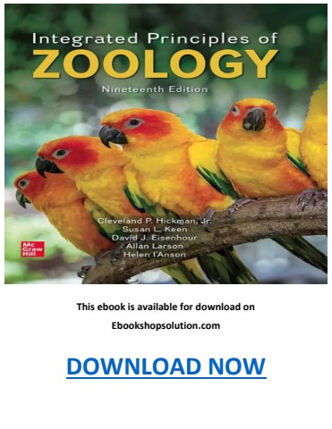 Integrated Principles of Zoology 19th Edition PDF