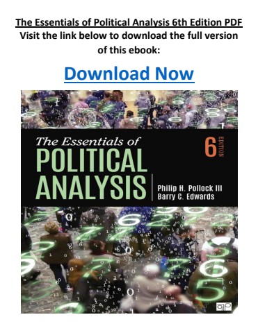 The Essentials of Political Analysis 6th Edition PDF
