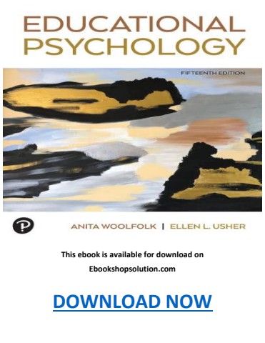 Educational Psychology 15th Edition PDF