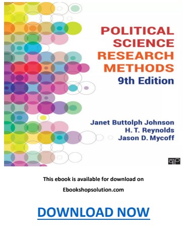 Political Science Research Methods 9th Edition PDF