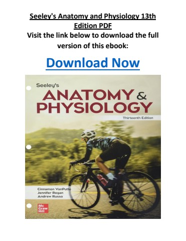 Seeley's Anatomy and Physiology 13th Edition PDF