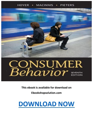 Consumer Behavior 7th Edition PDF