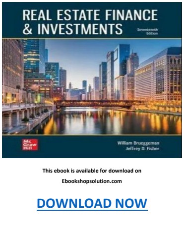 Real Estate Finance and Investments 17th Edition PDF