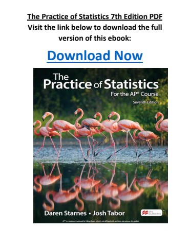 The Practice of Statistics 7th Edition PDF