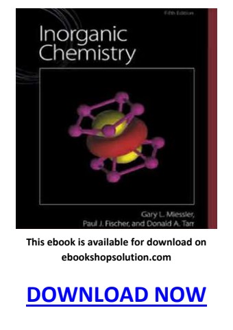 Inorganic Chemistry 5th Edition PDF