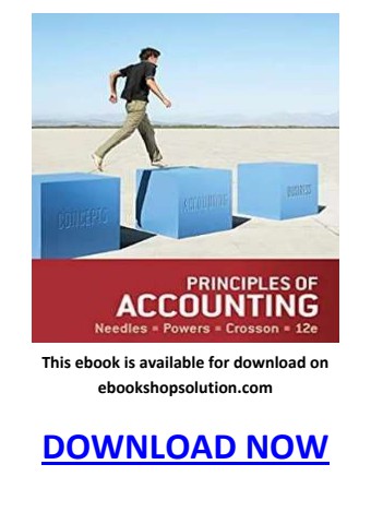 Principles of Accounting 12th Edition PDF