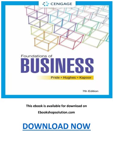 Foundations of Business 7th Edition PDF