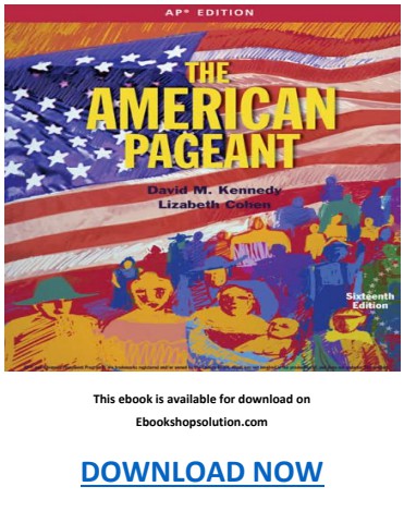 American Pageant 16th Edition PDF