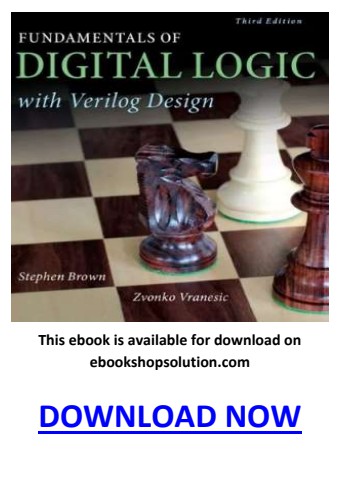 Fundamentals of Digital Logic with Verilog Design 3rd Edition PDF