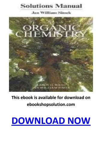 Organic Chemistry 9th Edition Solutions Manual 9780134160375 PDF