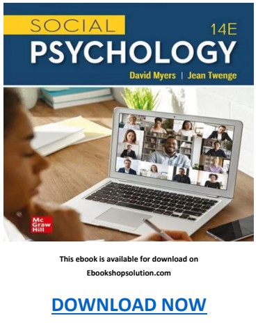 Social Psychology 14th Edition David Myers PDF