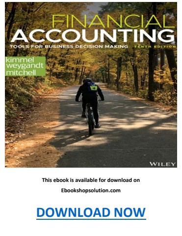 Financial Accounting Tools for Business Decision Making 10th Edition PDF