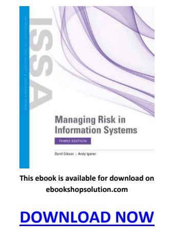 managing risk in information systems 3rd edition pdf