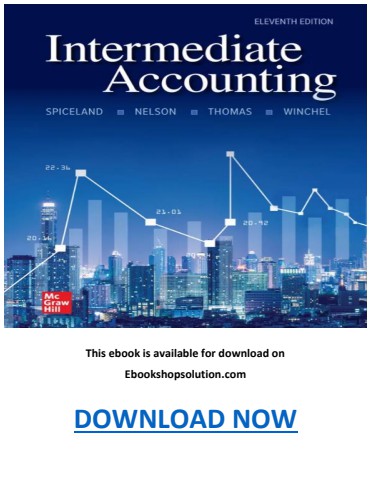 Intermediate Accounting 11th Edition David Spiceland PDF