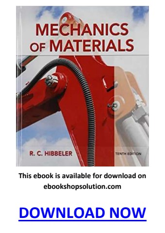 Mechanics of Materials 10th Edition PDF
