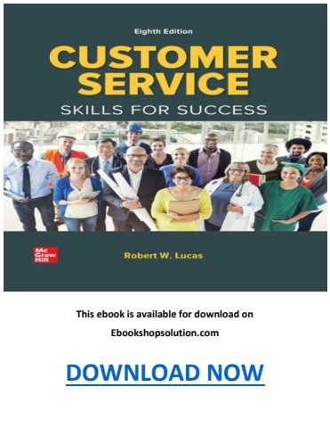 Customer Service Skills for Success 8th Edition PDF