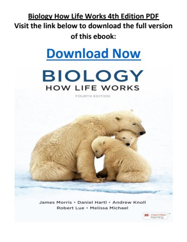 Biology How Life Works 4th Edition PDF