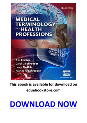 Medical Terminology for Health Professions 8th Edition PDF