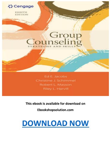 Group Counseling Strategies and Skills 8th Edition PDF