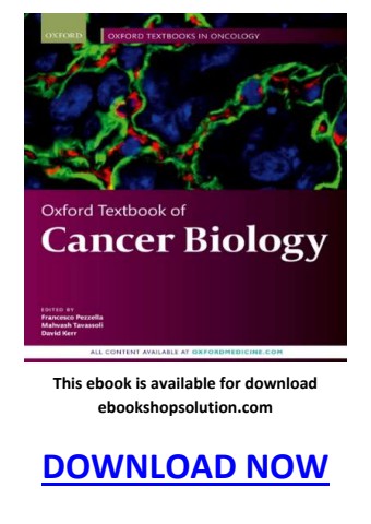 Oxford Textbook of Cancer Biology PDF