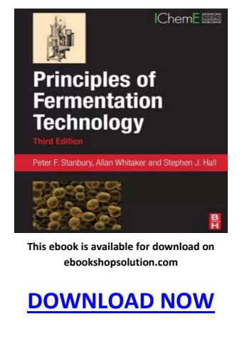 Principles of Fermentation Technology 3rd Edition PDF