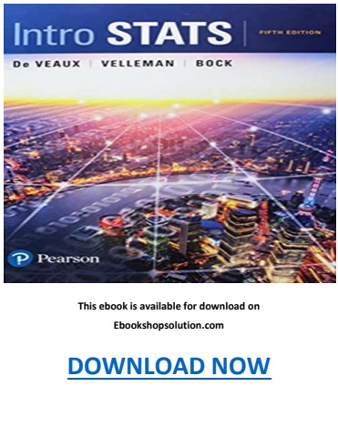 Intro Stats 5th Edition PDF