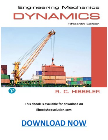 Engineering Mechanics Dynamics 15th Edition PDF