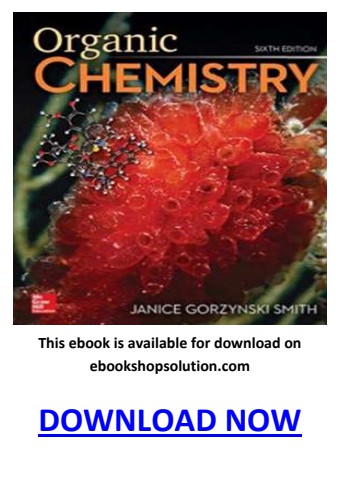 organic chemistry janice smith 6th edition PDF