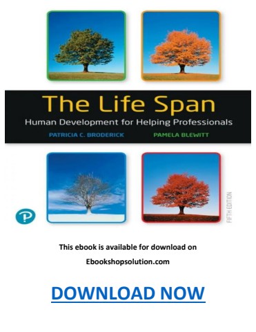 The Life Span Human Development for Helping Professionals 5th Edition PDF