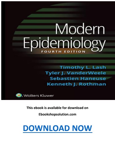 Modern Epidemiology 4th Edition PDF