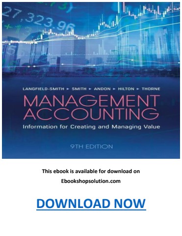 Management Accounting 9th Edition PDF eBook