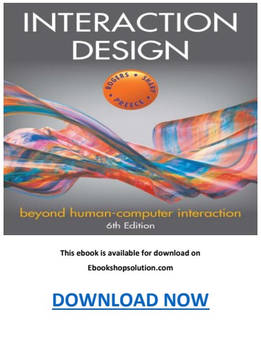 Interaction Design Beyond Human-Computer Interaction 6th Edition PDF