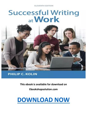 Successful Writing at Work 11th Edition PDF