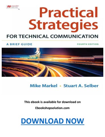 Practical Strategies for Technical Communication 4th Edition PDF