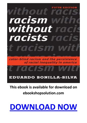 Racism without Racists 5th Edition PDF