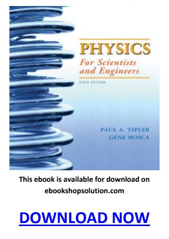 Physics for Scientists and Engineers 6th Edition PDF