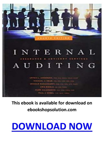 Internal Auditing Assurance & Advisory Services 4th Edition PDF