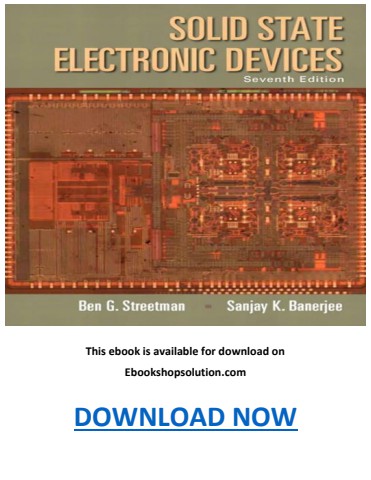 Solid State Electronic Devices 7th Edition PDF