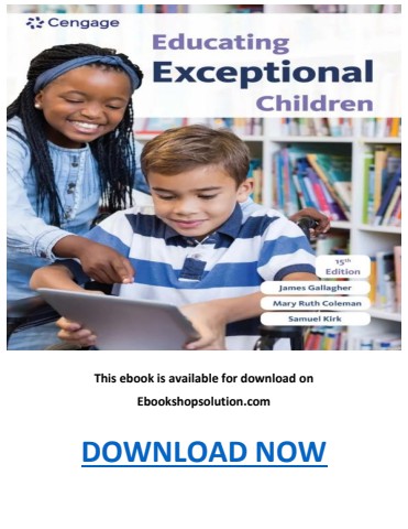 Educating Exceptional Children 15th Edition PDF