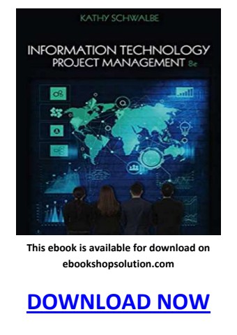 Information Technology Project Management 8th Edition PDF